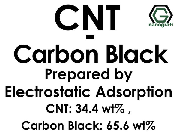 Carbon Nanotube-Carbon Black Prepared by Electrostatic Adsorption, CNTs: 34.4 wt%, Carbon Black: 65.6 wt%- NG02CN0119