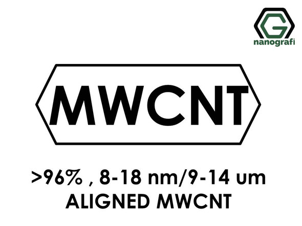 Aligned Multi Walled Carbon Nanotubes, Purity: > 96%,  Outside Diameter: 8-18 nm, Length 9-14 µm- NG01AM0101