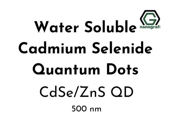 Water Soluble Cadmium Selenide Quantum Dots (CdSe/ZnS) 500 nm