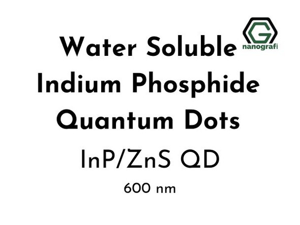 Water Soluble Indium Phosphide Quantum Dots (InP/ZnS QD) 600 nm