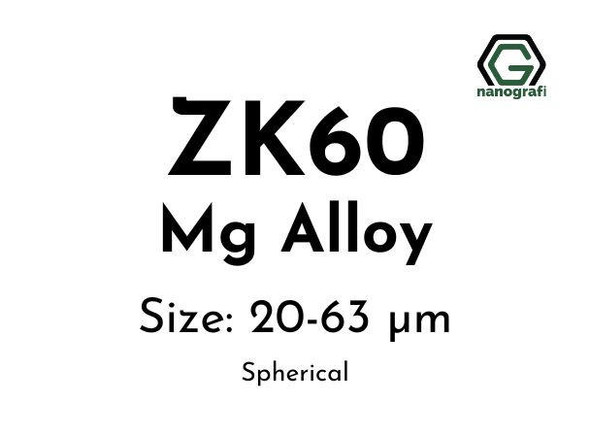  ZK60 Magnesium Alloy Micron Powder, Size Range: 20-63 µm, Spherical 