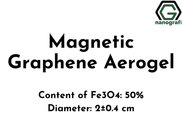 Magnetic Graphene Aerogel, Content of Fe3O4: 50%, Diameter: 2±0.4 cm
