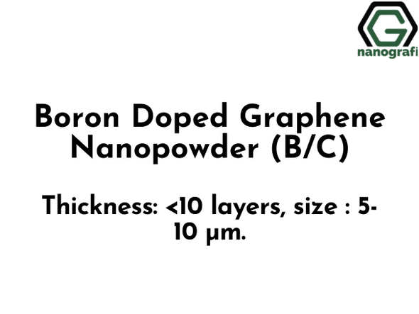 Boron Doped Graphene Nanopowder (B/C) (NG01SC0715)